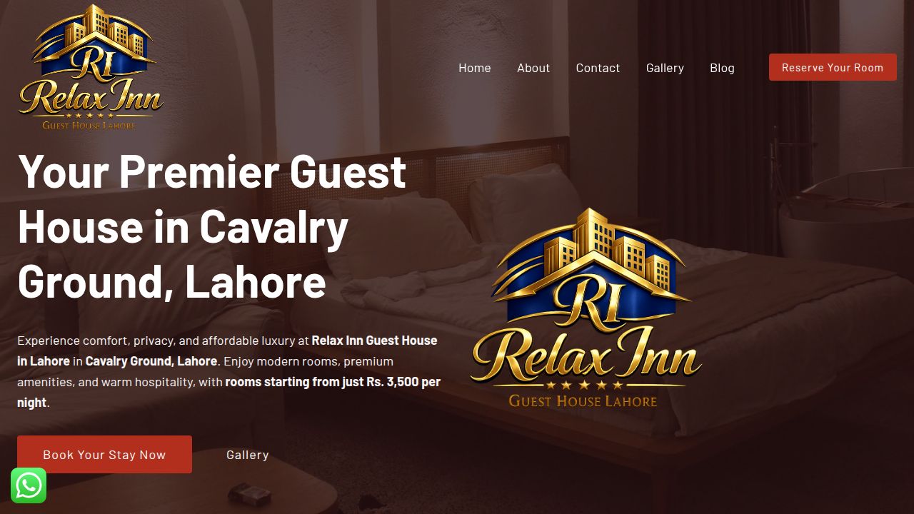 Guest House in Lahore | Hotel Relax Inn Lahore From Rs. 3500