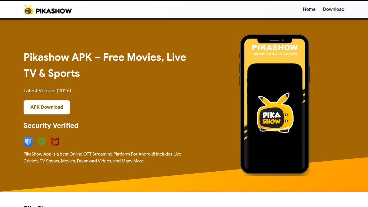 PikaShow APK Download v93 Latest Version 2026 For Android