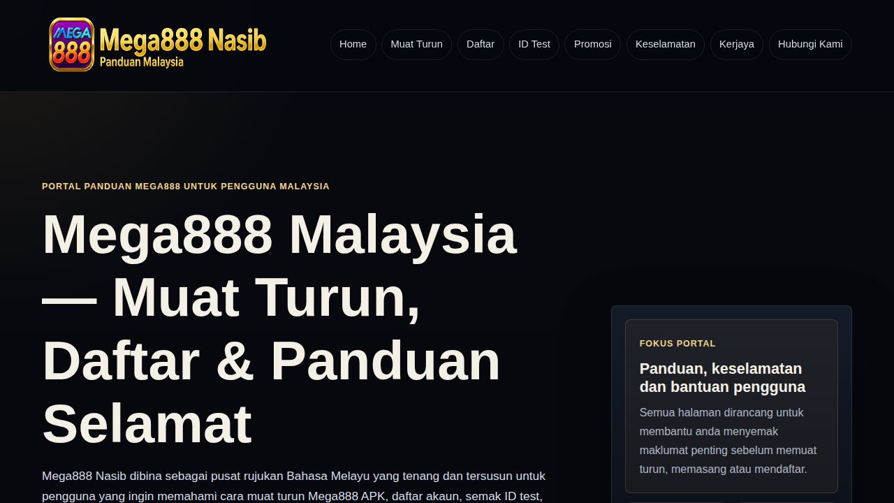Mega888 Malaysia | Muat Turun & Daftar Mega888 Nasib