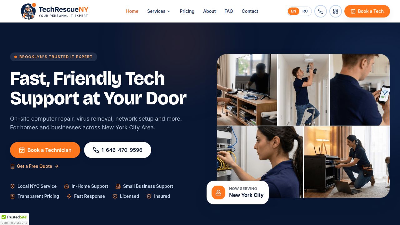TechRescueNY — Your Personal IT Expert | New York