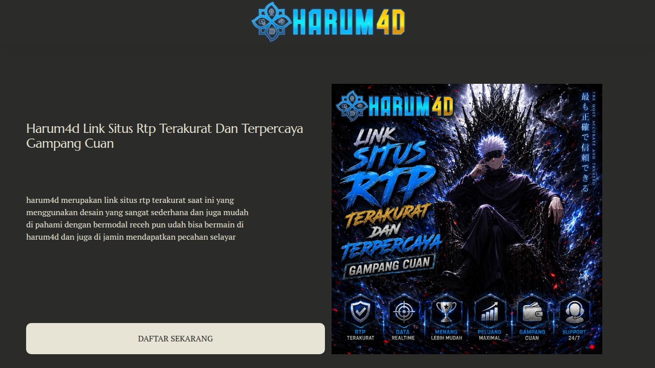 Harum4d Link Situs Rtp Terakurat Dan Terpercaya Gampang Cuan