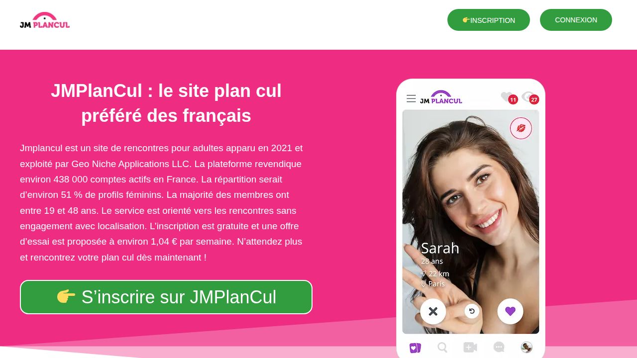 JMPlanCul - Site plan cul n°1 en France - Inscription Gratuite