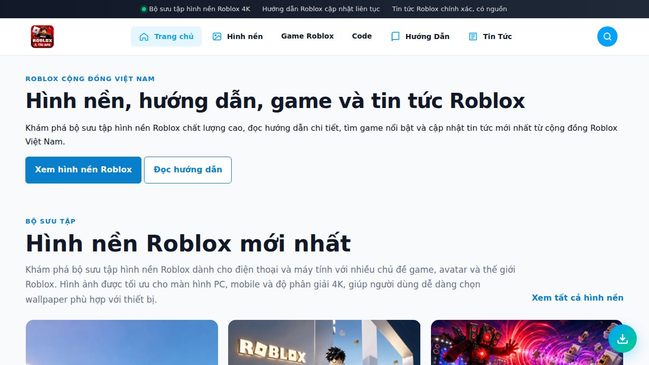 Roblox APK Download – Hình Nền, Hướng Dẫn, Game & Tin Tức