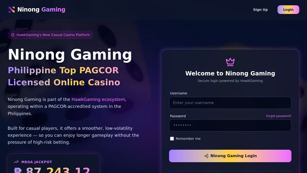 Ninong Gaming Official Platform