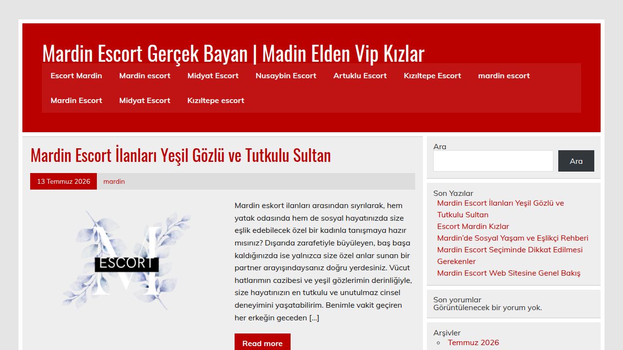 Mardin Escort Gerçek Bayan | Madin Elden Vip Kızlar
