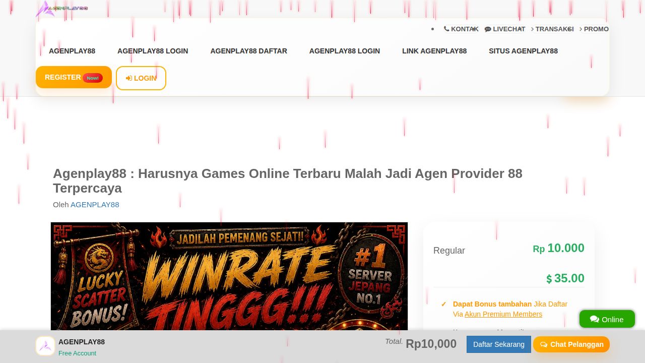 Agenplay88 : Harusnya Games Online Terbaru Malah Jadi Agen Provider 88 Terpercaya