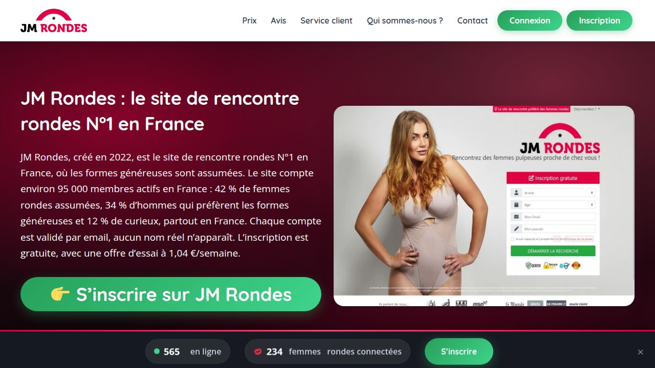 JM Rondes – Le site de rencontre rondes N°1 en France