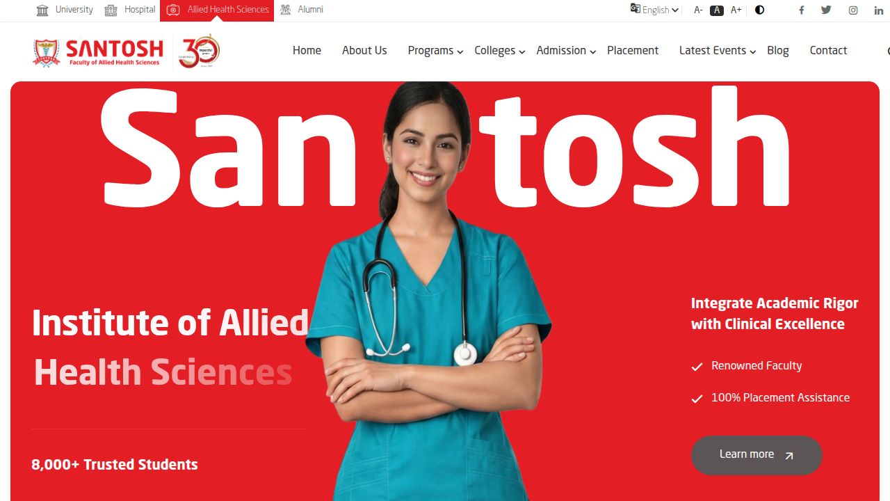 Santosh Allied Health Science
