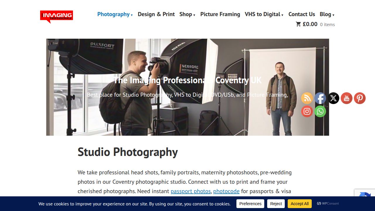 Studio Photography Coventry UK - Photo Studio Near Me Coventry