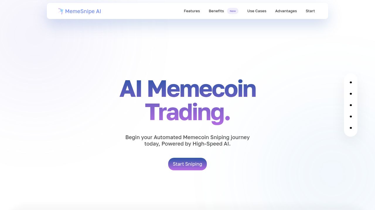 MemeSnipe AI - SOL Trading Bot for Fast & Secure Token Sniping