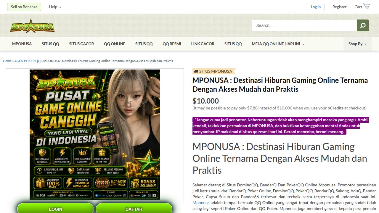 MPONUSA : Destinasi Hiburan Gaming Online Ternama Dengan Akses Mudah dan Praktis