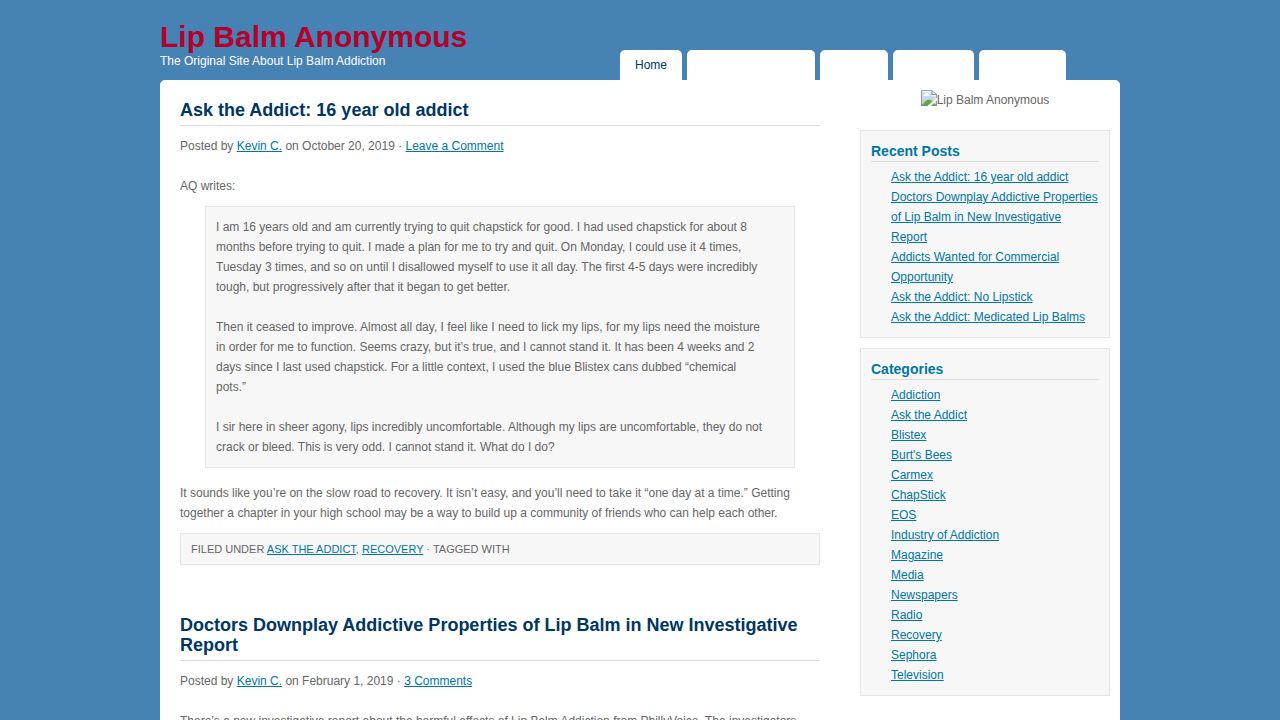 Lip Balm Anonymous