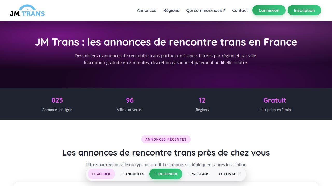 JM Trans – Annonces de rencontre trans partout en France