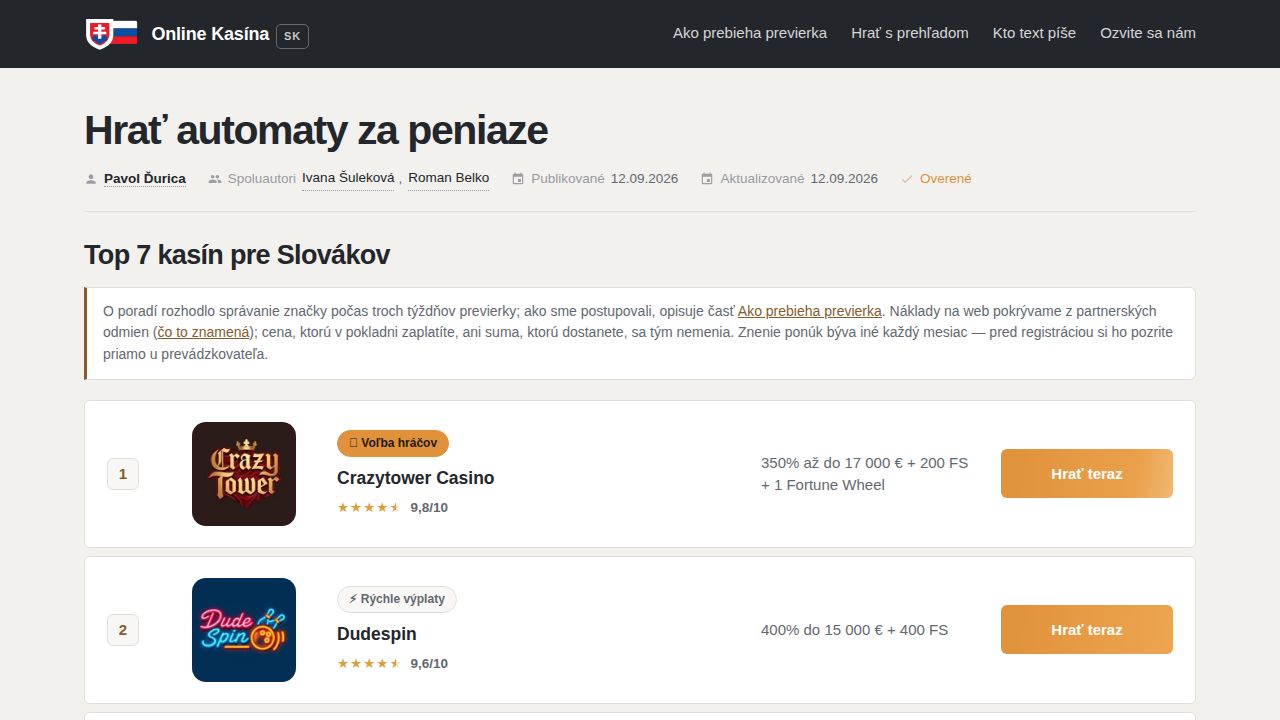 Hrať automaty za peniaze (2026): RTP, licencie a bezpečnosť
