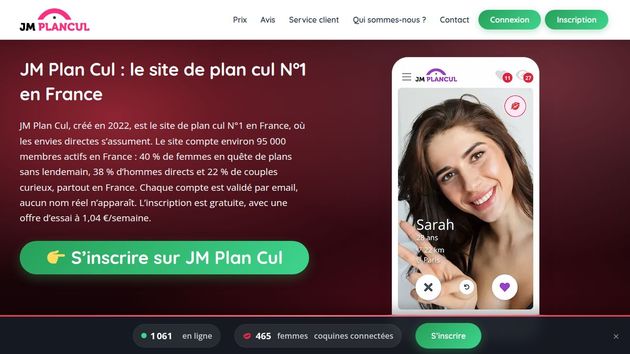JM Plan Cul – Le site de plan cul N°1 en France