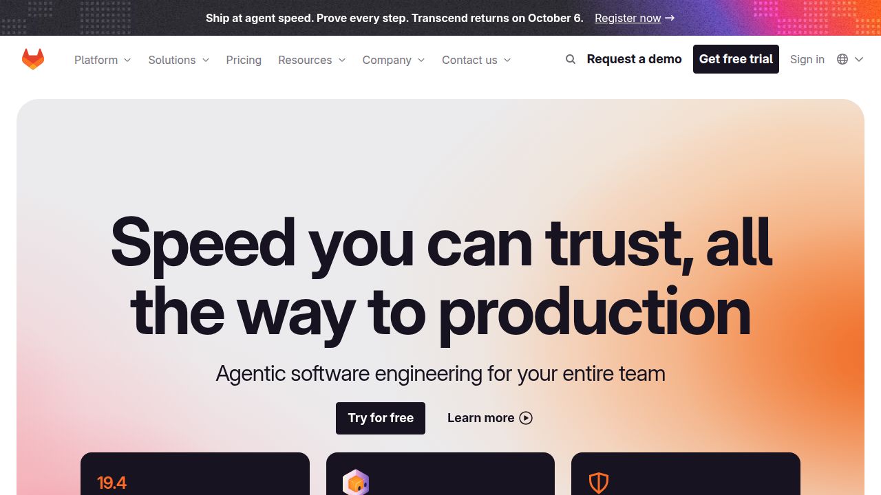 GitLab - Speed with control for agentic software engineering