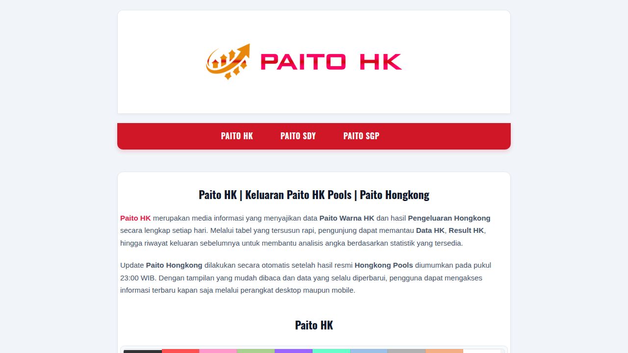 Paito HK | Keluaran Paito HK Pools | Paito Hongkong