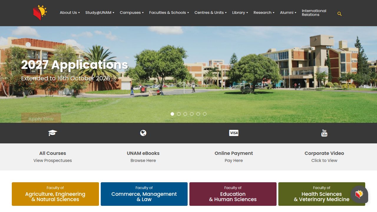 University of Namibia | Open your mind