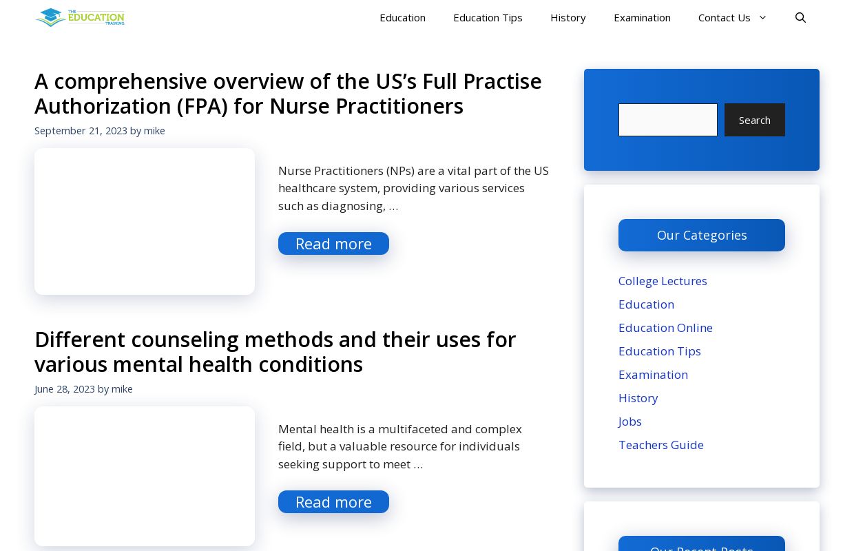 The Education Training » Goal of Acquiring Knowledge