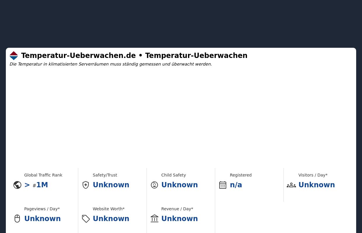Temperatur-Ueberwachen.de - Messen und überwachen von Temperaturen