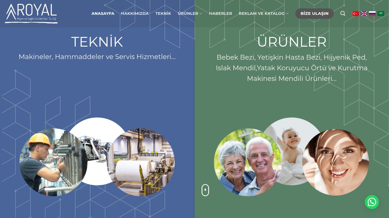 Bebek Bezi | Hasta Bezi | Islak Mendil | Royal Hijyen