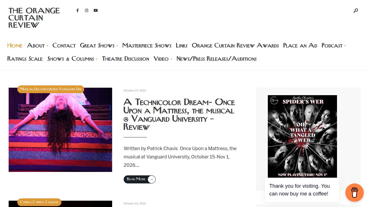 The Orange Curtain Review - OCR Orange County Theatre Reviews