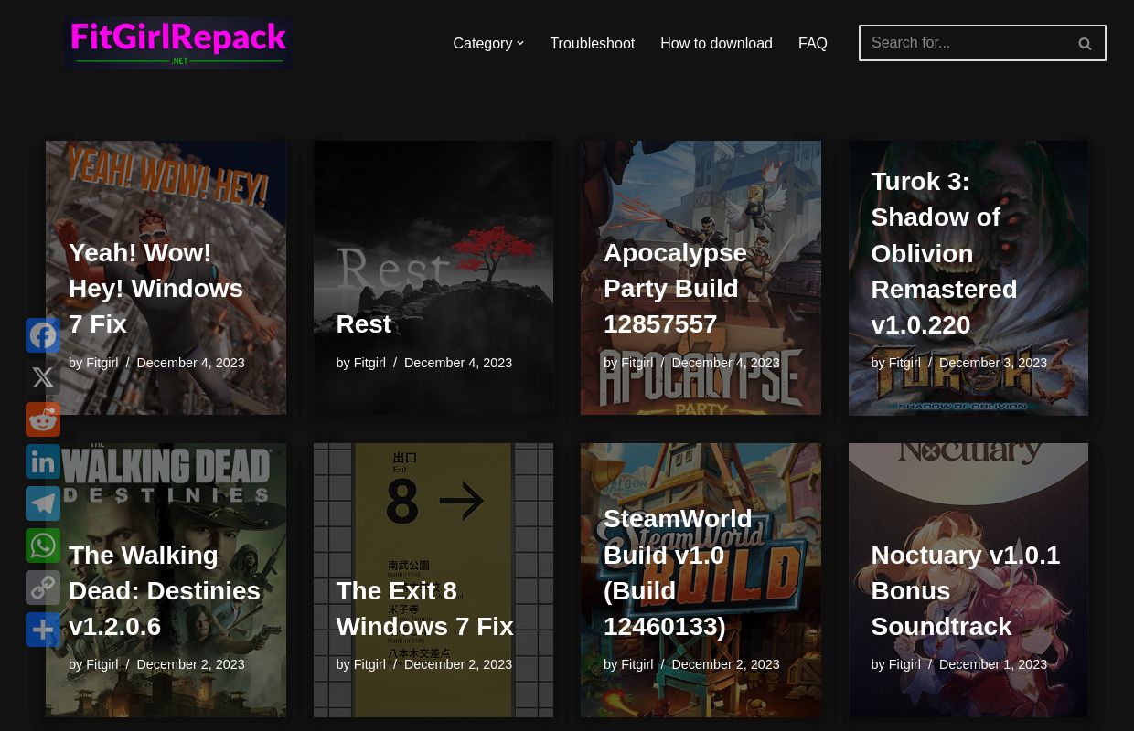 FitGirl Repack - Get FREE PC Games Repacked by FitGirl