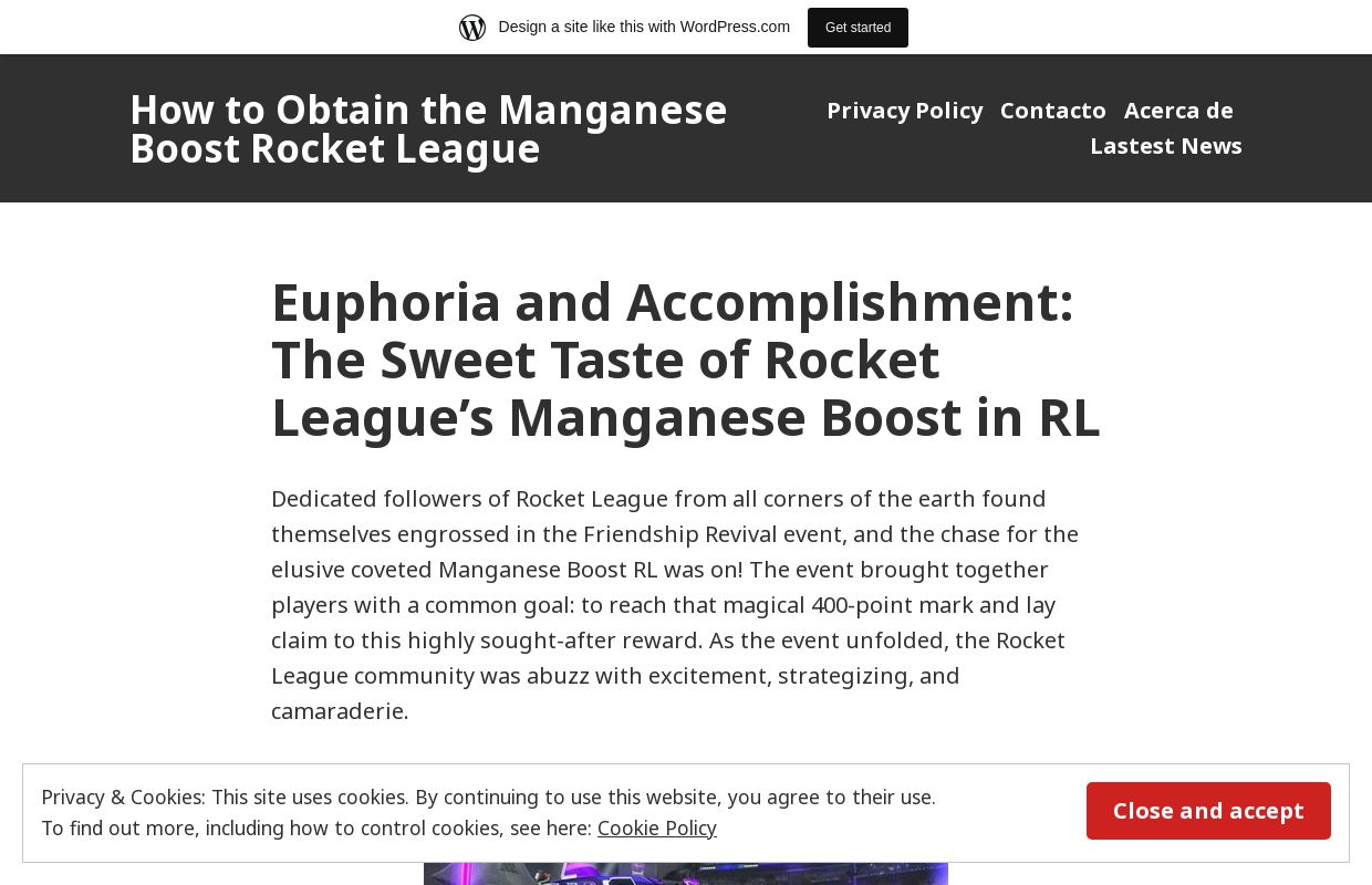 How to Obtain the Manganese Boost Rocket League