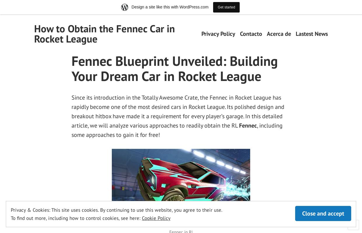 How to Obtain the Fennec Car in Rocket League