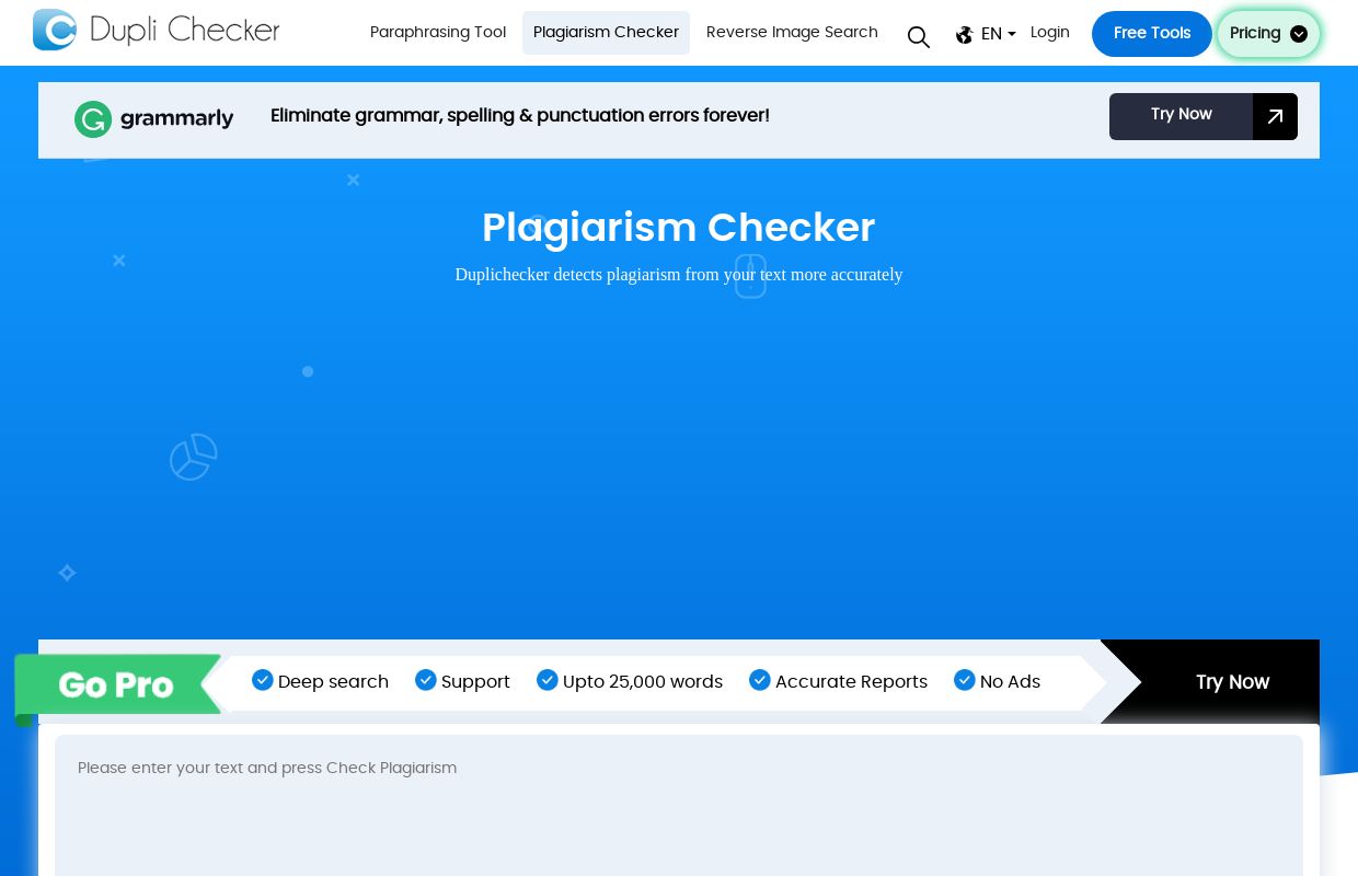 Plagiarism Checker | 100% Free and Accurate - Duplichecker