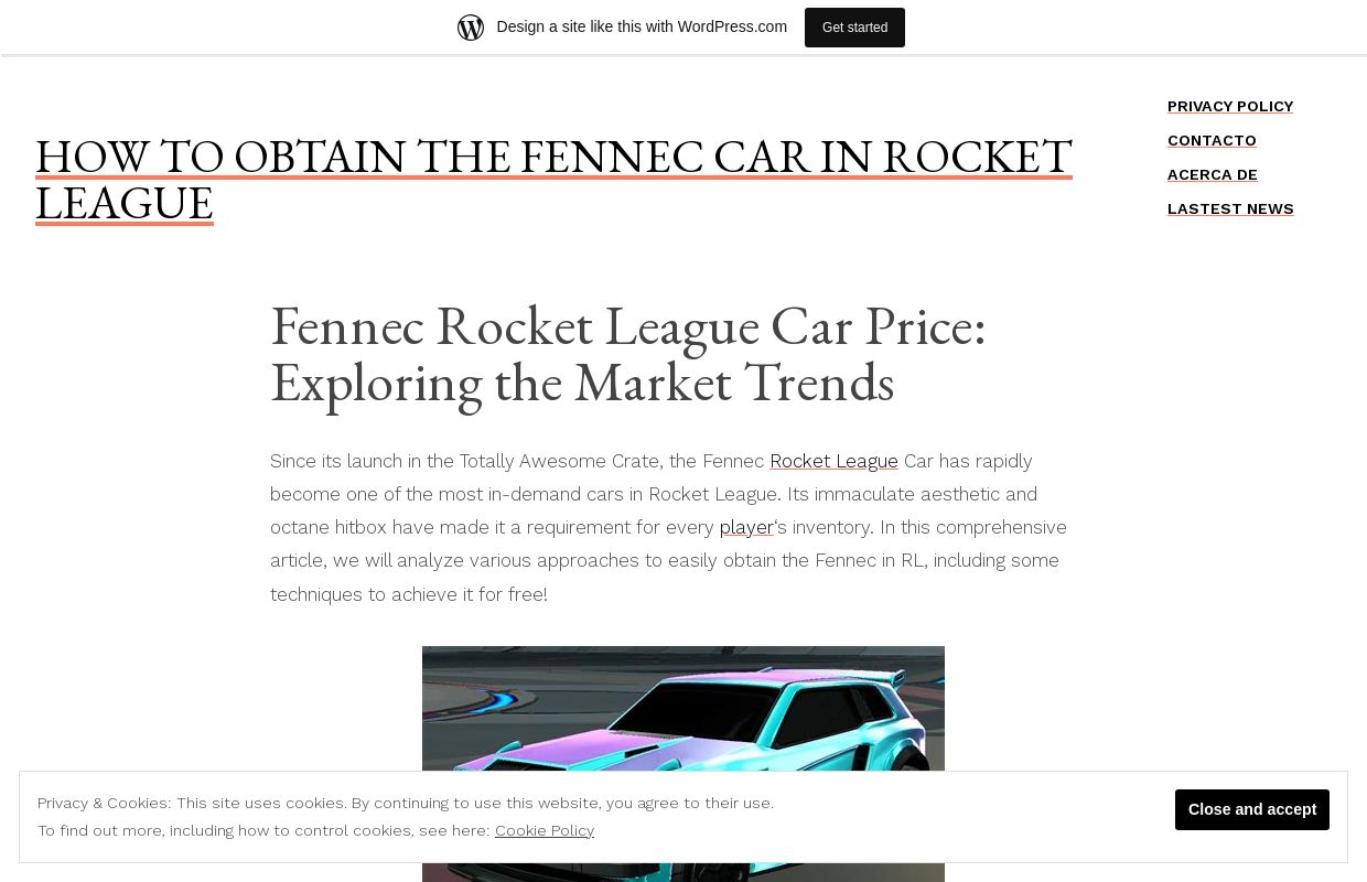 How to Obtain the Fennec Car in Rocket League