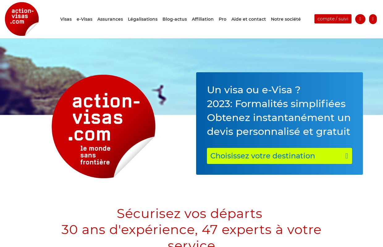 Agence de visas et e-visas, formalités simplifiées: Paris, Lyon, Marseille, Strasbourg, Lille