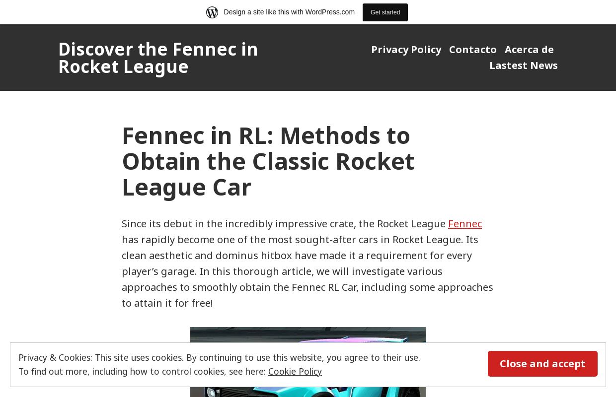 Discover the Fennec in Rocket League