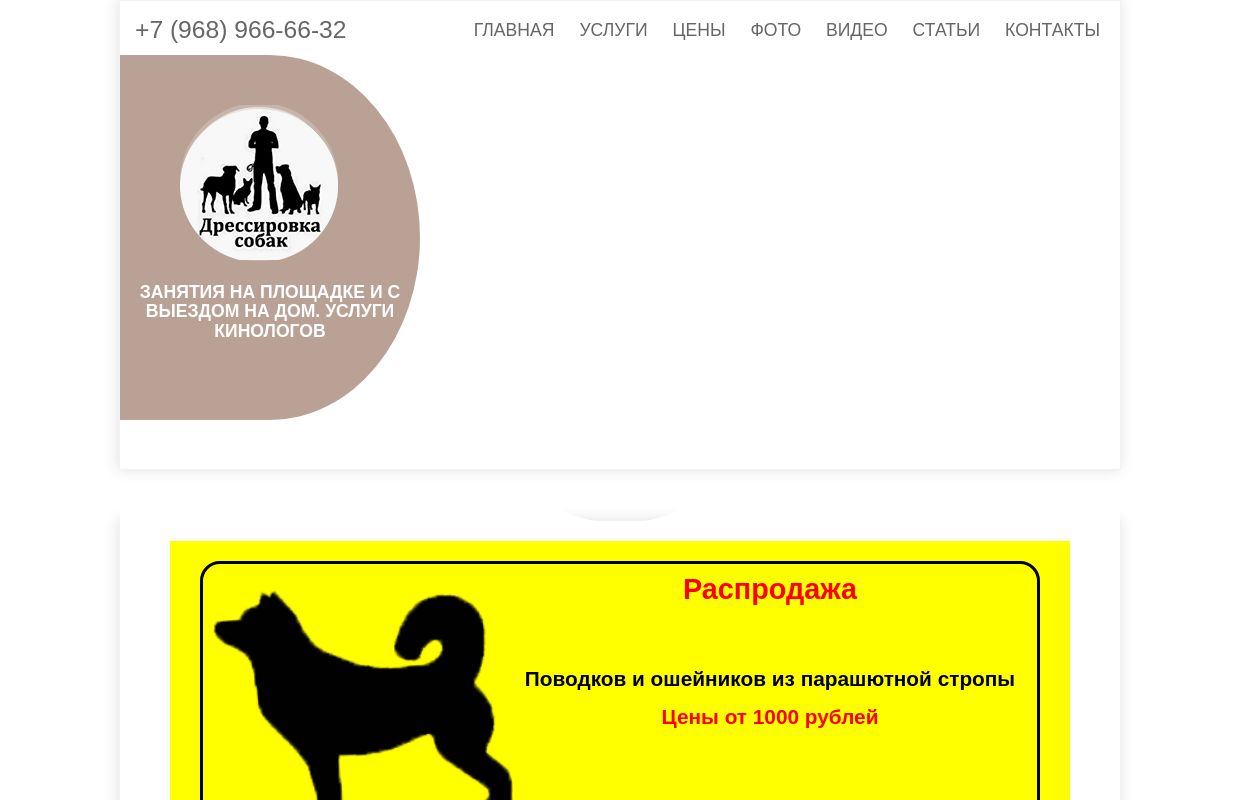 Воспитание и дрессировка собак в Москве и Московской области КЦ NSDOG. Занятия с собаками на площадке и с выездом на дом, услуги кинологов!