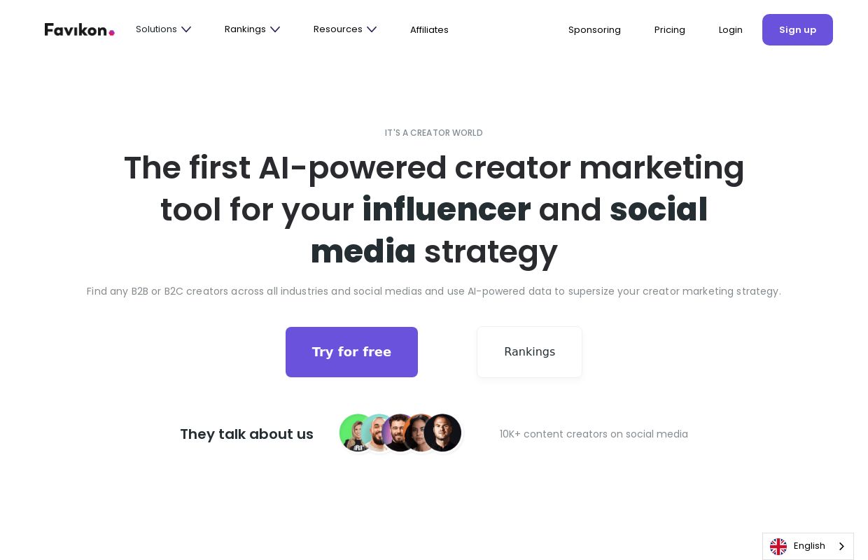 Favikon | AI Creator Marketing Platform