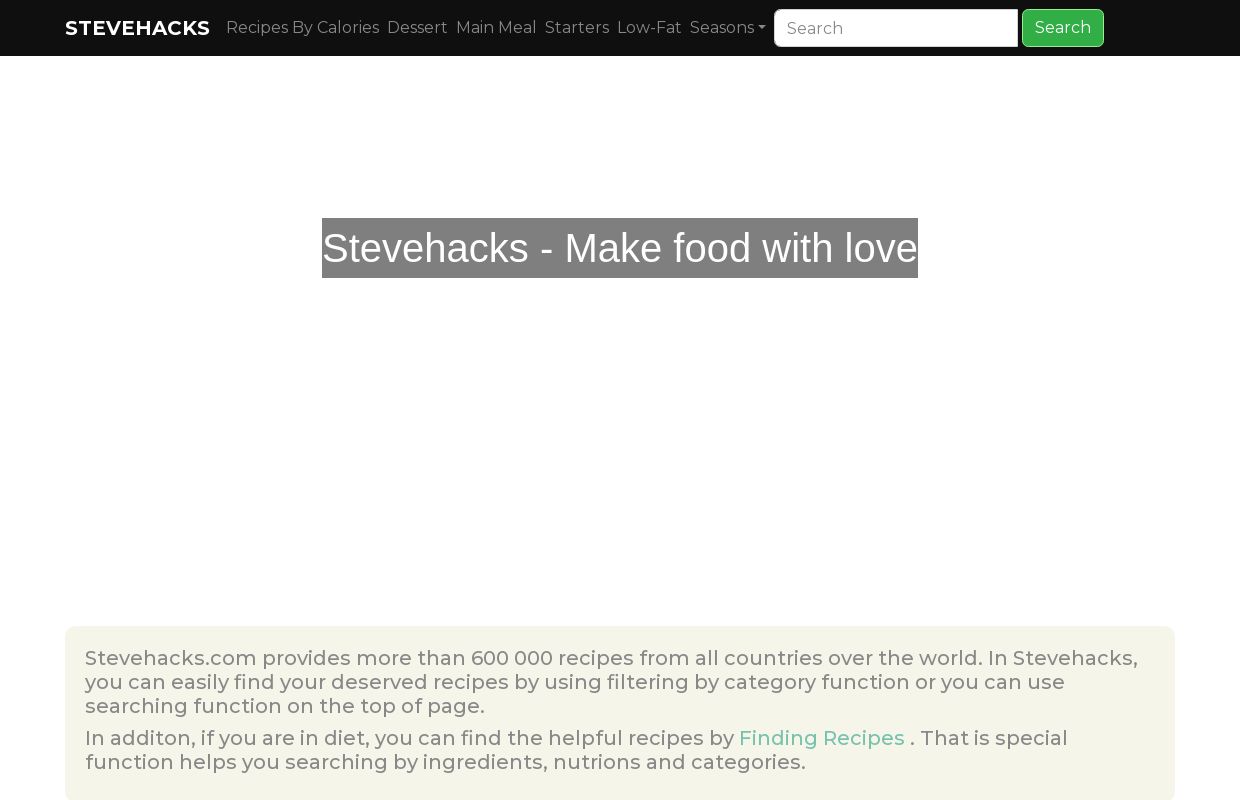 Stevehacks All You Need is Food