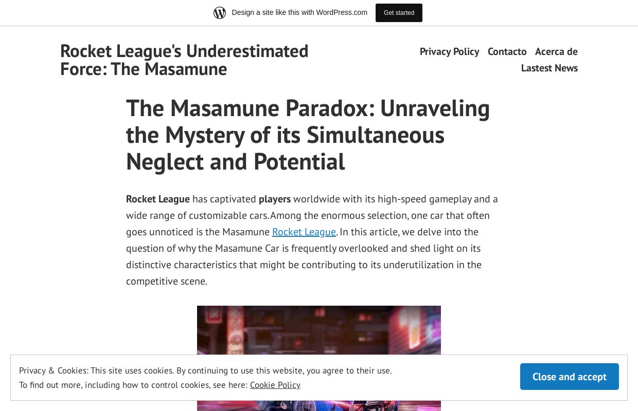 Rocket League's Underestimated Force: The Masamune