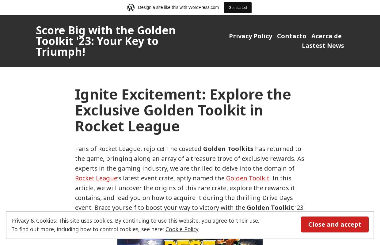 Score Big with the Golden Toolkit '23: Your Key to Triumph!