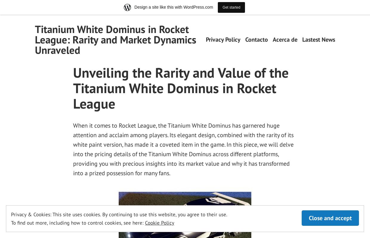 Titanium White Dominus in Rocket League: Rarity and Market Dynamics Unraveled