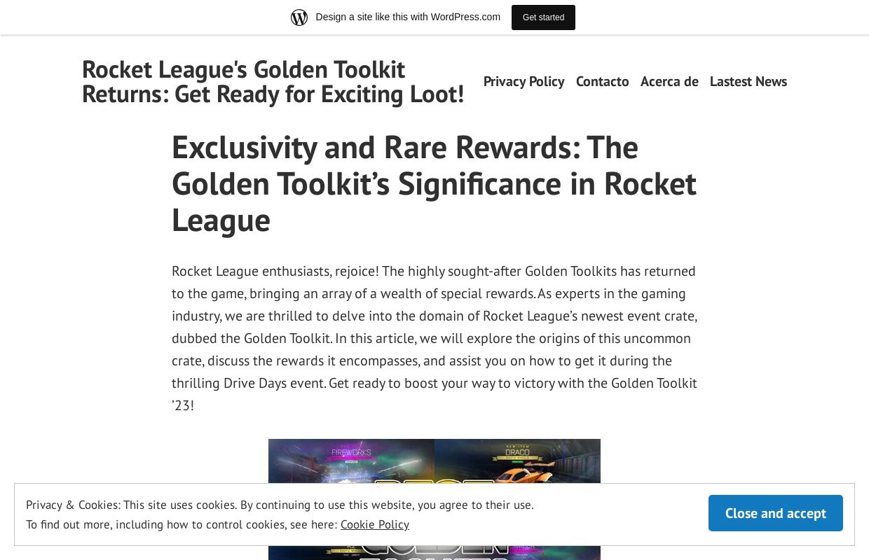 Rocket League's Golden Toolkit Returns: Get Ready for Exciting Loot!