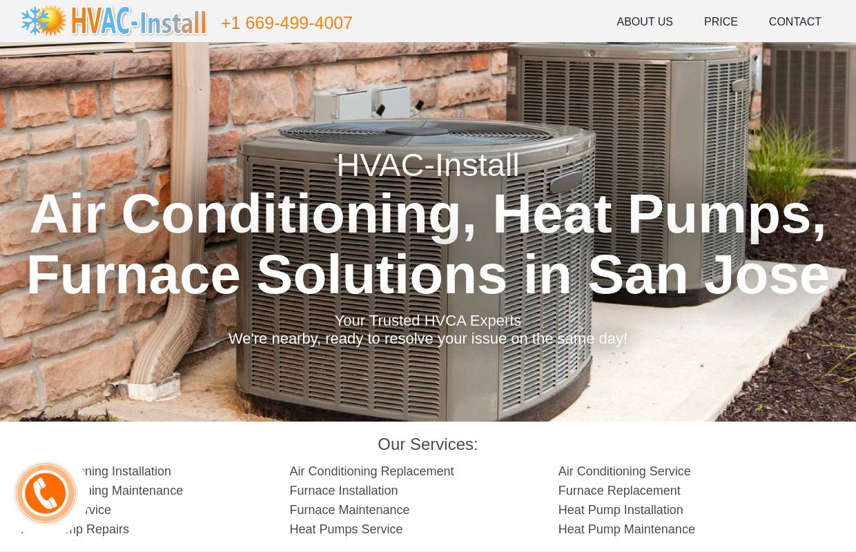 Cooling and Heating Service in San Jose, CA ☀ HVAC-Install