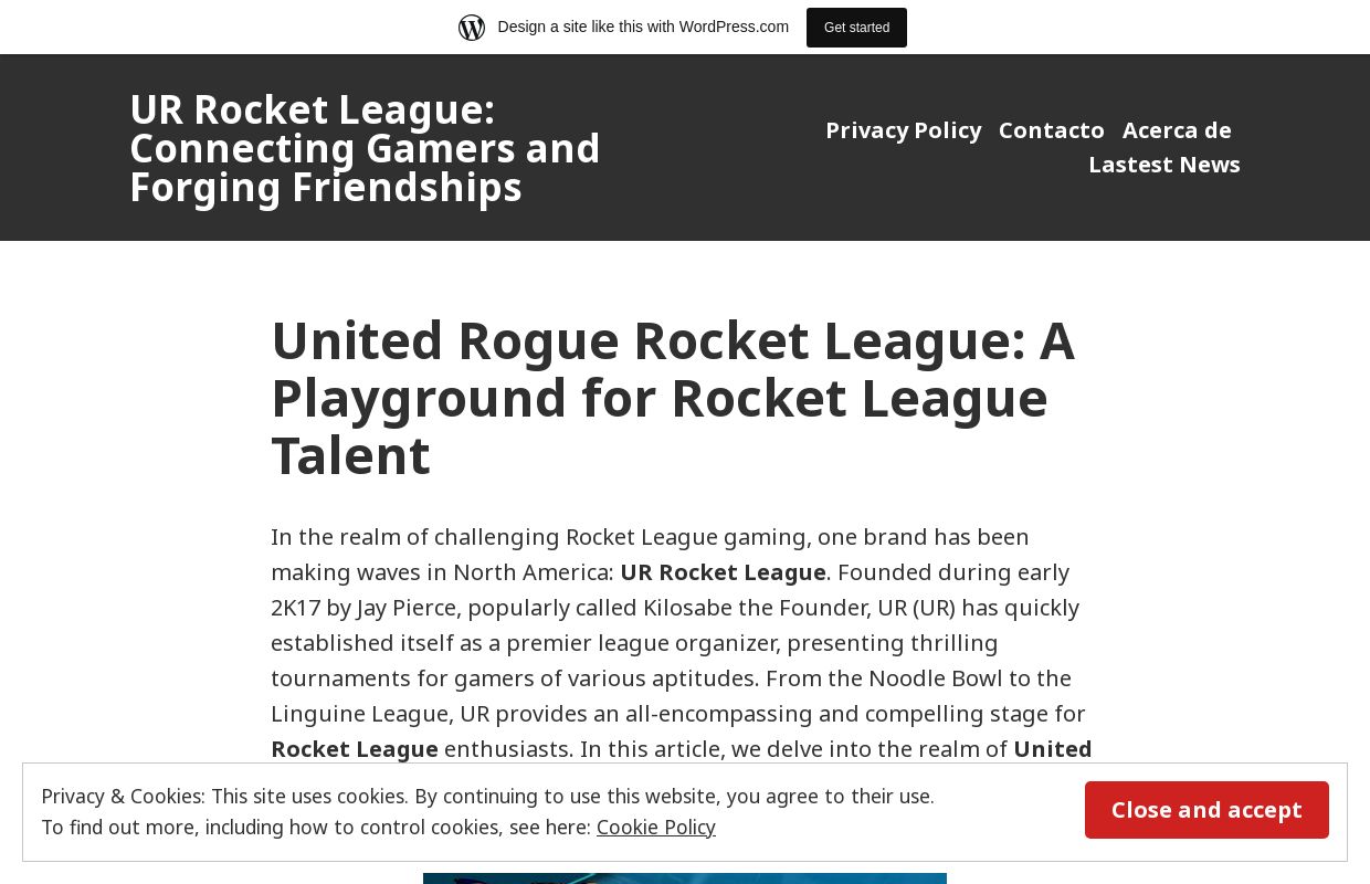 UR Rocket League: Connecting Gamers and Forging Friendships