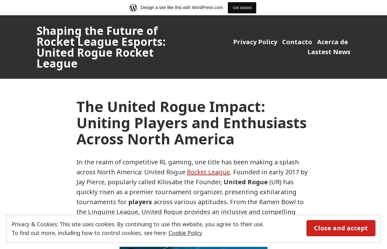 Shaping the Future of Rocket League Esports: United Rogue Rocket League