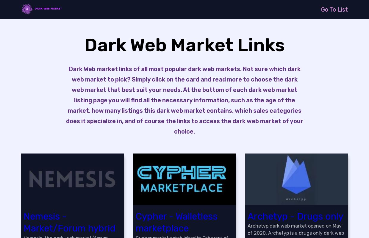 Dark Web Market | Dark Web Market links
