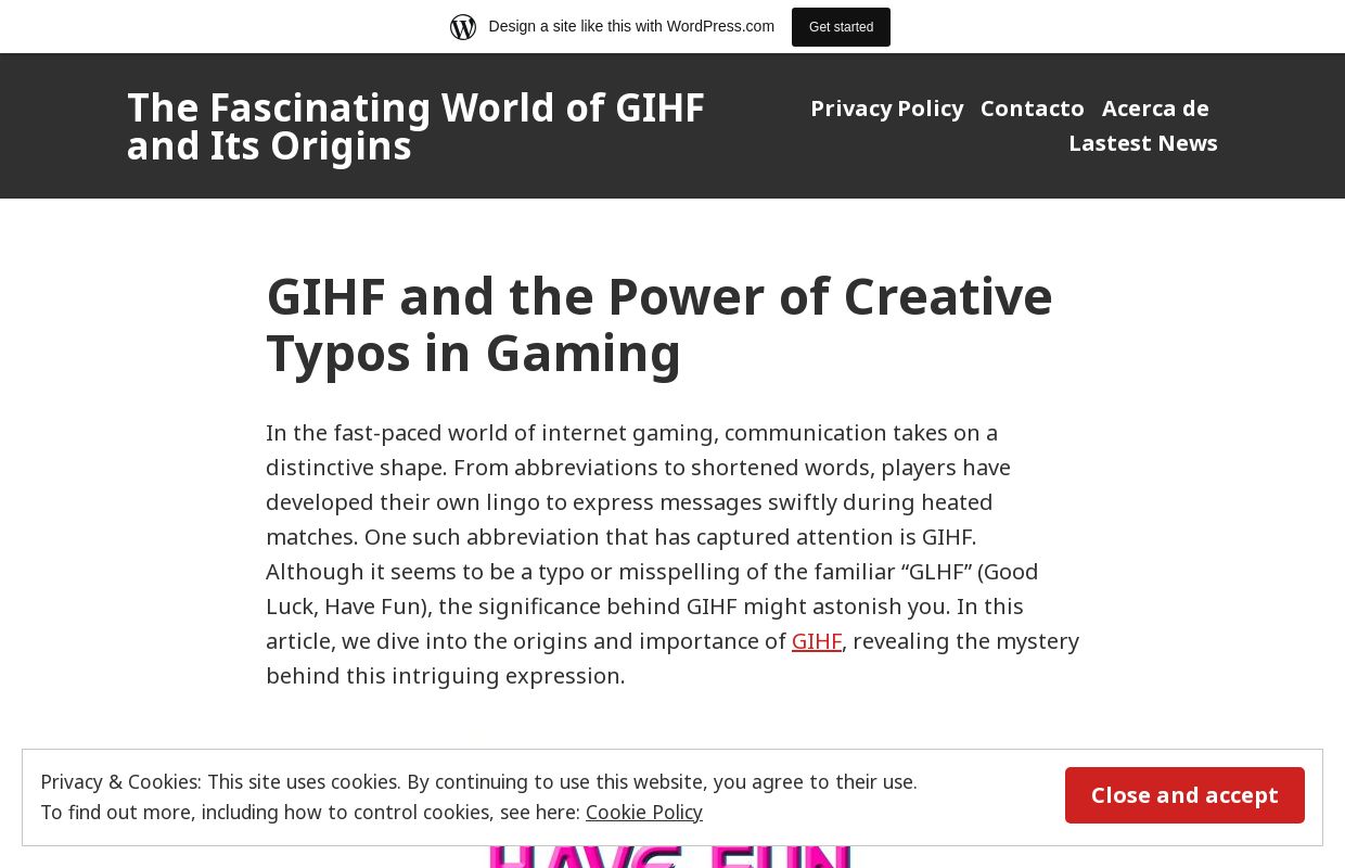 The Fascinating World of GIHF and Its Origins