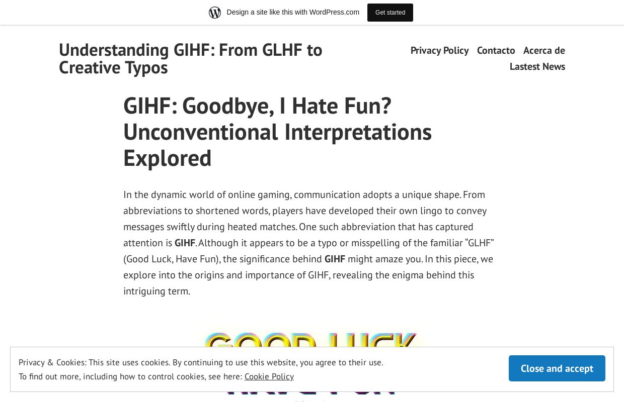 Understanding GIHF: From GLHF to Creative Typos