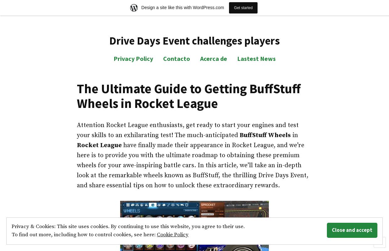 Drive Days Event challenges players