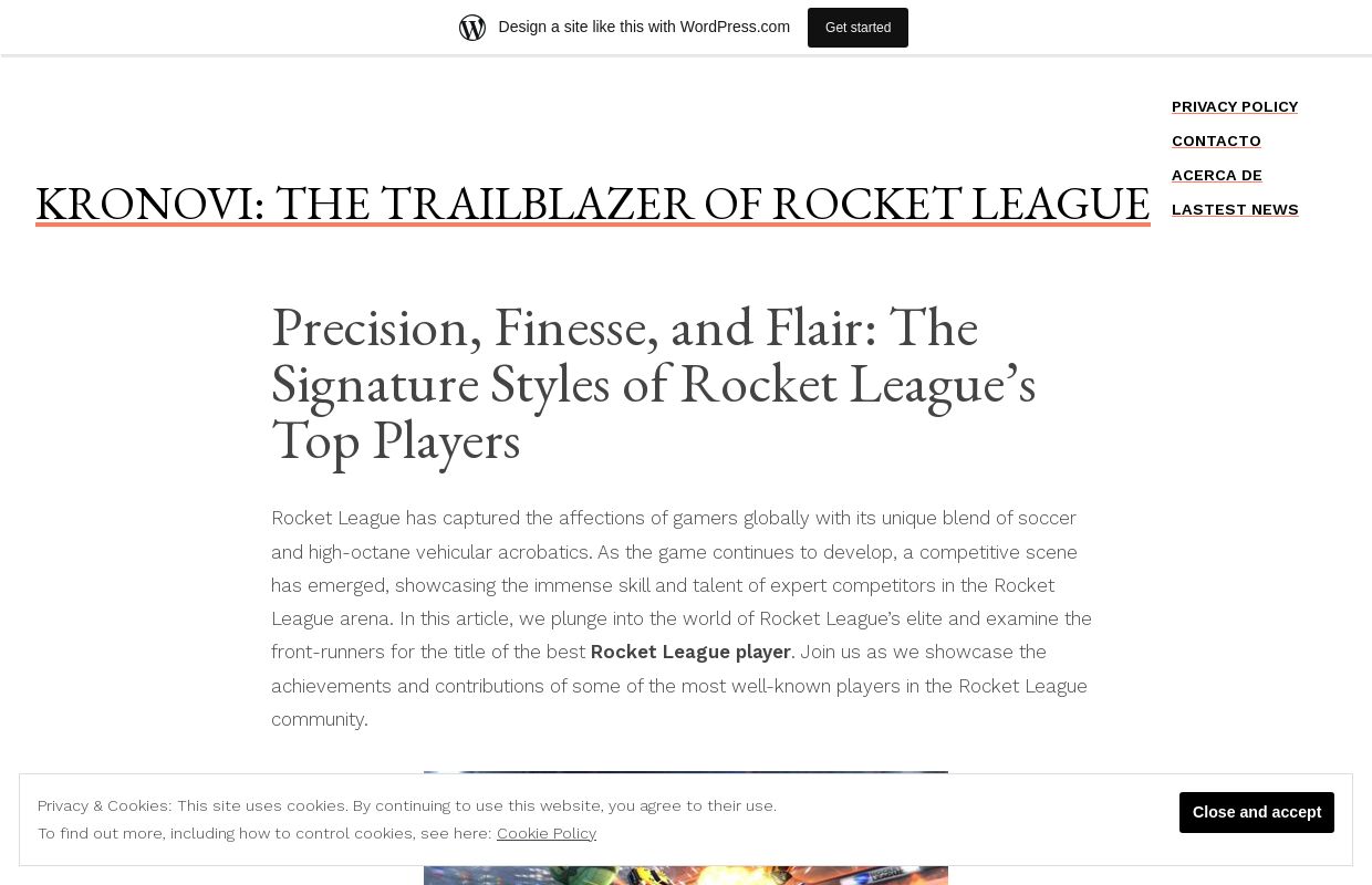 Kronovi: The Trailblazer of Rocket League