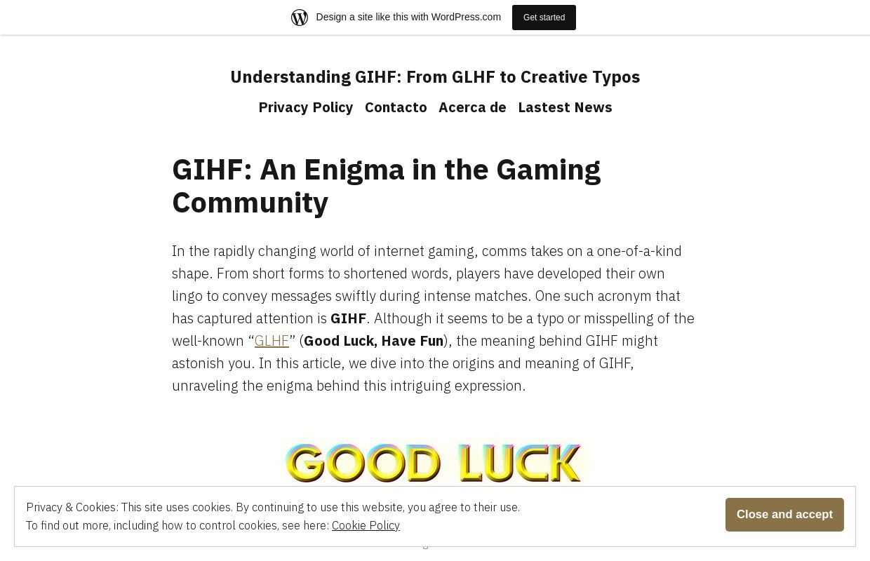 Understanding GIHF: From GLHF to Creative Typos