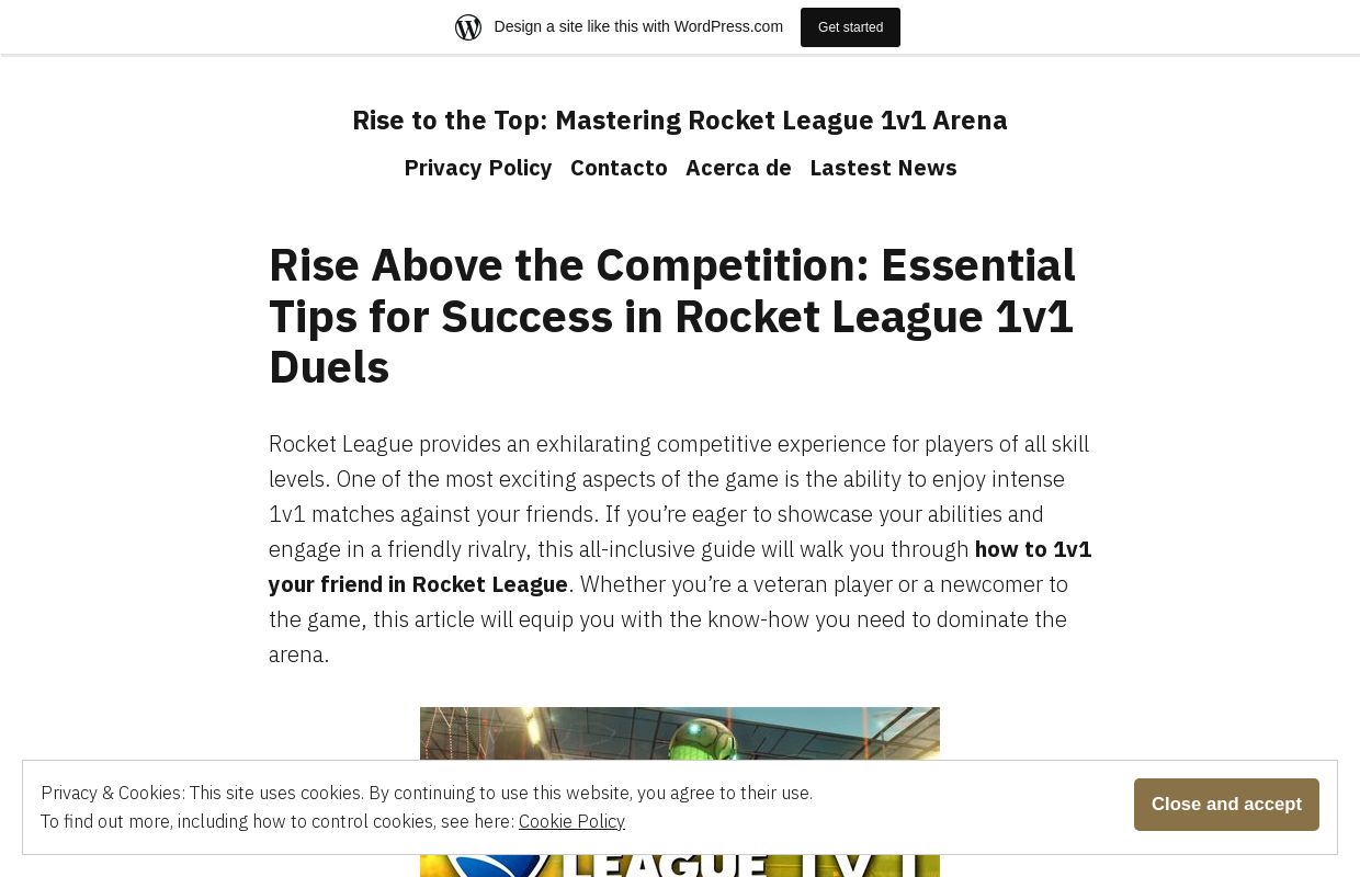 Rise to the Top: Mastering Rocket League 1v1 Arena